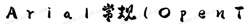 Arial 常规(OpenType Tr字体转换